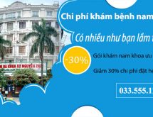 Giá khám nam khoa hết bao nhiêu tiền - Không nhiều như bạn lầm tưởng