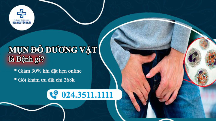 Đầu dương vật nổi mụn đỏ cảnh báo điều gì?